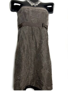 J. Crew Strapless Dress with Waist Bow